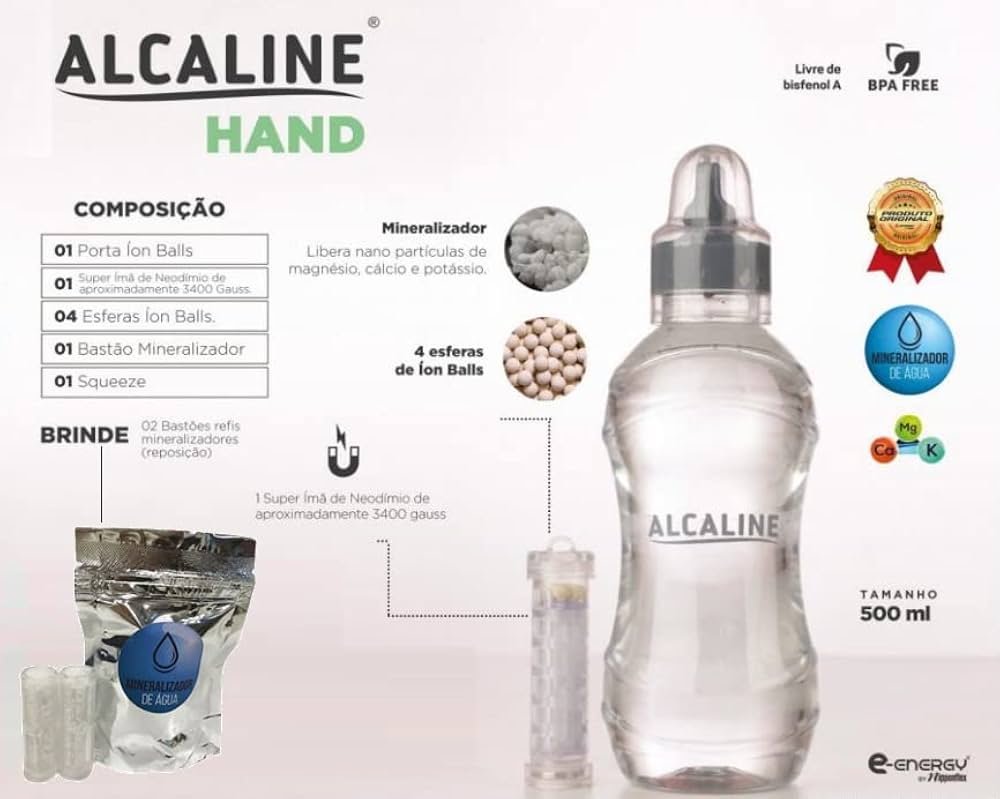 Botella Portátil Alcaline Hand Nova