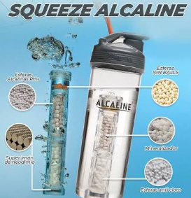 Botella Portátil Alcaline Squeeze